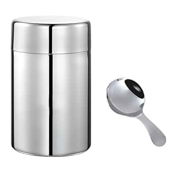 Amazon｜Desirable お茶缶 茶さじ セット 304ステンレス製 茶筒